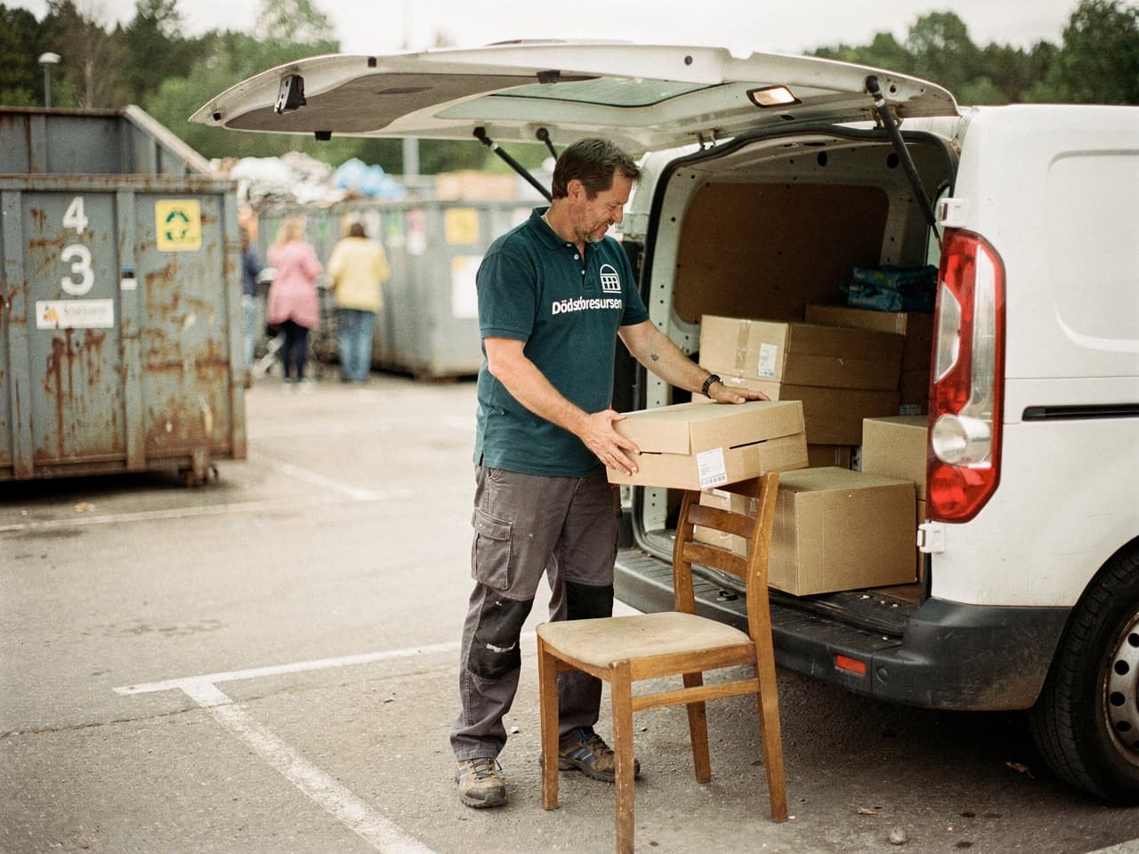 Sortering och återvinning vid bortforsling av dödsbo i Östersund