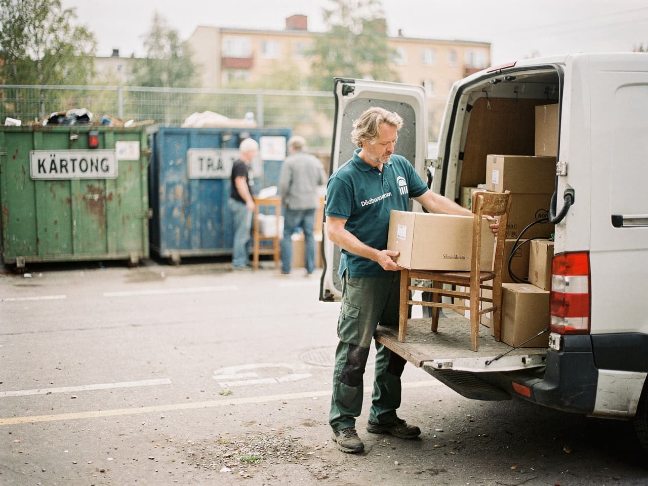 Sortering och återvinning vid bortforsling av dödsbo i Partille