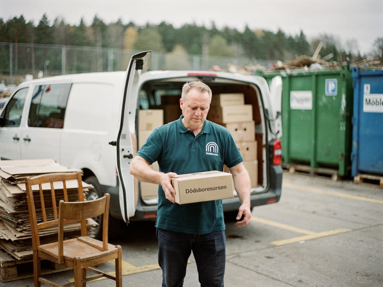 Sortering och återvinning vid bortforsling av dödsbo i Växjö